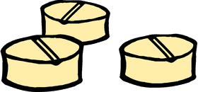 Essentials of Medicine Pill Bottles Display PNG