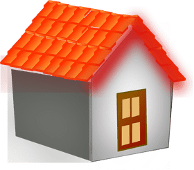 Cozy Charm House with Bright Rooftop PNG