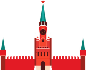 Cell Tower in a Historic Skyline PNG