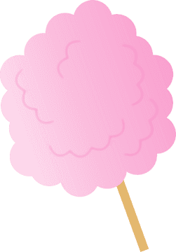 Sweet Whirls of Cotton Candy Delight PNG
