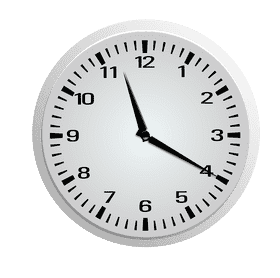 Classic Wall Clock Design PNG