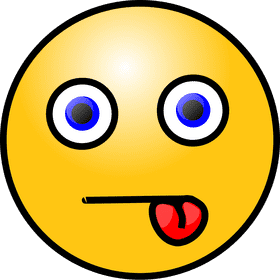 Playful Emoticon with a Cheeky Twist PNG