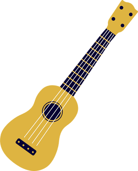 Vibrant Ukulele Strings of Joy and Melody PNG