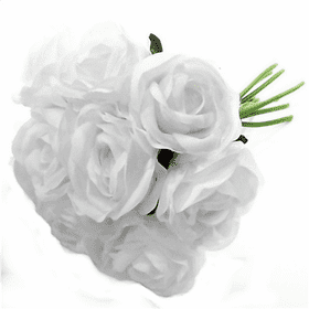 Elegant White Flower Bouquet PNG