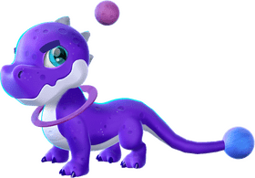 Cosmic Planet Guardian Dino PNG