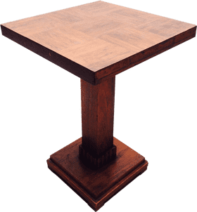 Elegant Wooden Table Lamp Stand PNG