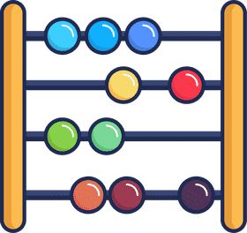 Colorful Abacus for Fun Learning PNG