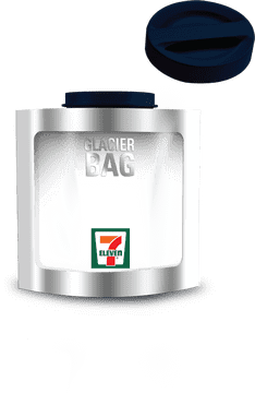 Glacier Bag Chilling Refreshment in Every Sip PNG