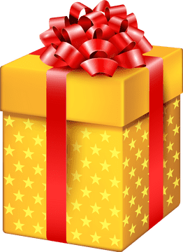 Sunny Star Gift Box Delight PNG