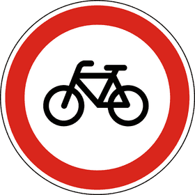 Bicycle Lane Access Only Sign PNG