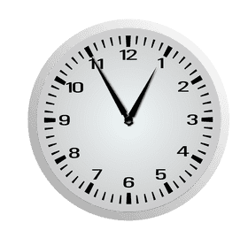 Classic Wall Clock Design with Minimalist Aesthetic PNG