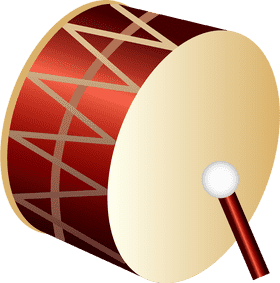 Colorful Round Drum A Vibrant Musical Instrument PNG