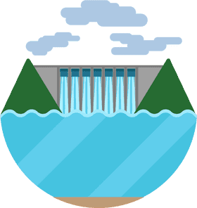 Renewable Energy from Waterfall Dynamics PNG