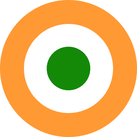 Air Force Emblem with Central Green Design PNG