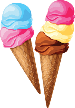 Delightful Ice Cream Cones of Joy PNG
