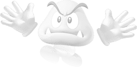 Handy Goomba Ready for Action PNG