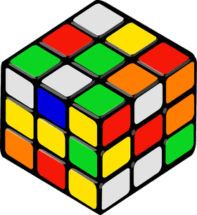 Creative Colorful Puzzle Cube Challenge PNG
