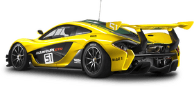Dynamic Yellow Racing Car Fusion PNG