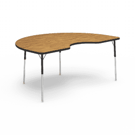 Curved Wooden Table Lamp for Cozy Light PNG