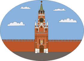 Cell Tower Amidst Historical Architecture PNG