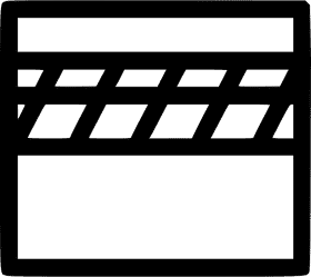 Classic Movie Clapperboard for Film Production PNG