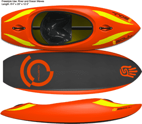 Dynamic Kayak for Thrilling Water Adventures PNG