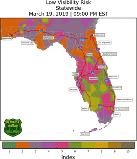 Florida's Dynamic Forest Ecosystems Map PNG