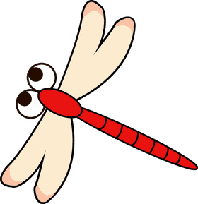 Colorful Insect with Big Eyes and Delicate Wings PNG