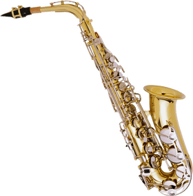 Elegant Brass Musical Instrument for Jazz and Blues PNG