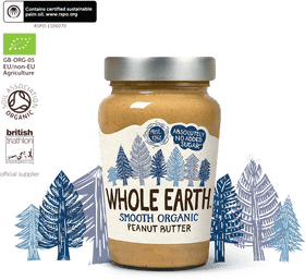 Whole Earth Smooth Organic Peanut Butter Jar PNG