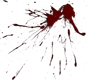 Vivid Blood Splatter of Chaos PNG