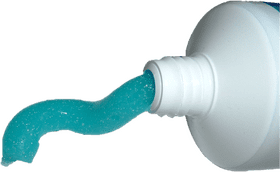 Refreshing Blue Sparkle Toothpaste Squeeze PNG
