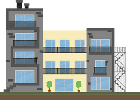 Modern Urban Build Design PNG