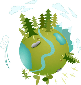 Planet of Tranquil Nature and Serenity PNG