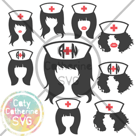 Creative Nurse Caring Hearts and Healing Hands PNG