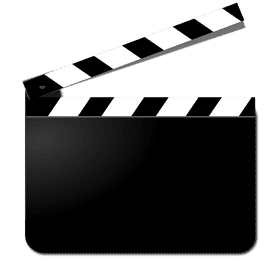 Classic Movie Clapperboard Icon Design PNG