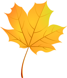 Golden Autumn Leaf Delight PNG