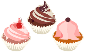 Delightful Cupcake Stand for Sweet Temptations PNG