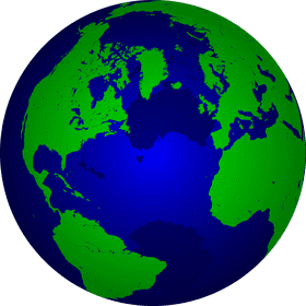Earth A Vibrant Blue and Green Planet PNG