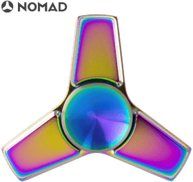 Rainbow Radiance Spinner Delight PNG
