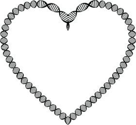 DNA Love A Heart of Genetics PNG