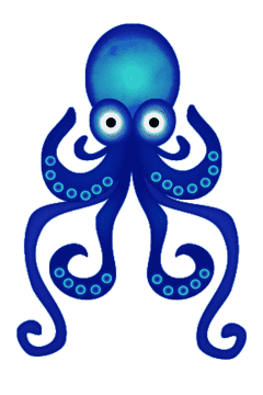 Enchanting Dance of Octopus Tentacles PNG