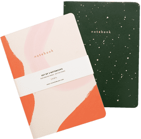 Artistic Duo Stylish Notebook Set PNG