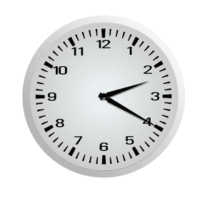 Minimalist Wall Clock Design PNG