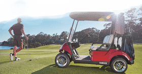Stylish Golf Cart for a Perfect Day on the Green PNG