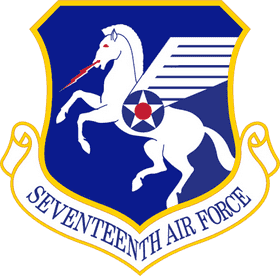 Seventeenth Air Force Emblem of Power and Valor PNG