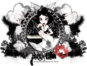 Emo Elegance A Dark Aesthetic Portrait PNG