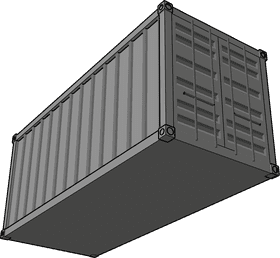 Efficient Shipping Container Solutions PNG