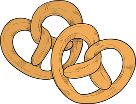 Deliciously Crunchy Pretzel Snack Treats PNG