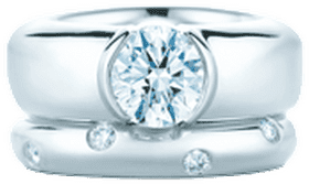 Elegant Diamond Jewelry Ring Set PNG